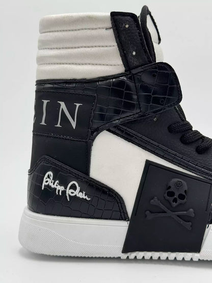 Philipp Plein Phantom Kick$ hi-top "BxW"