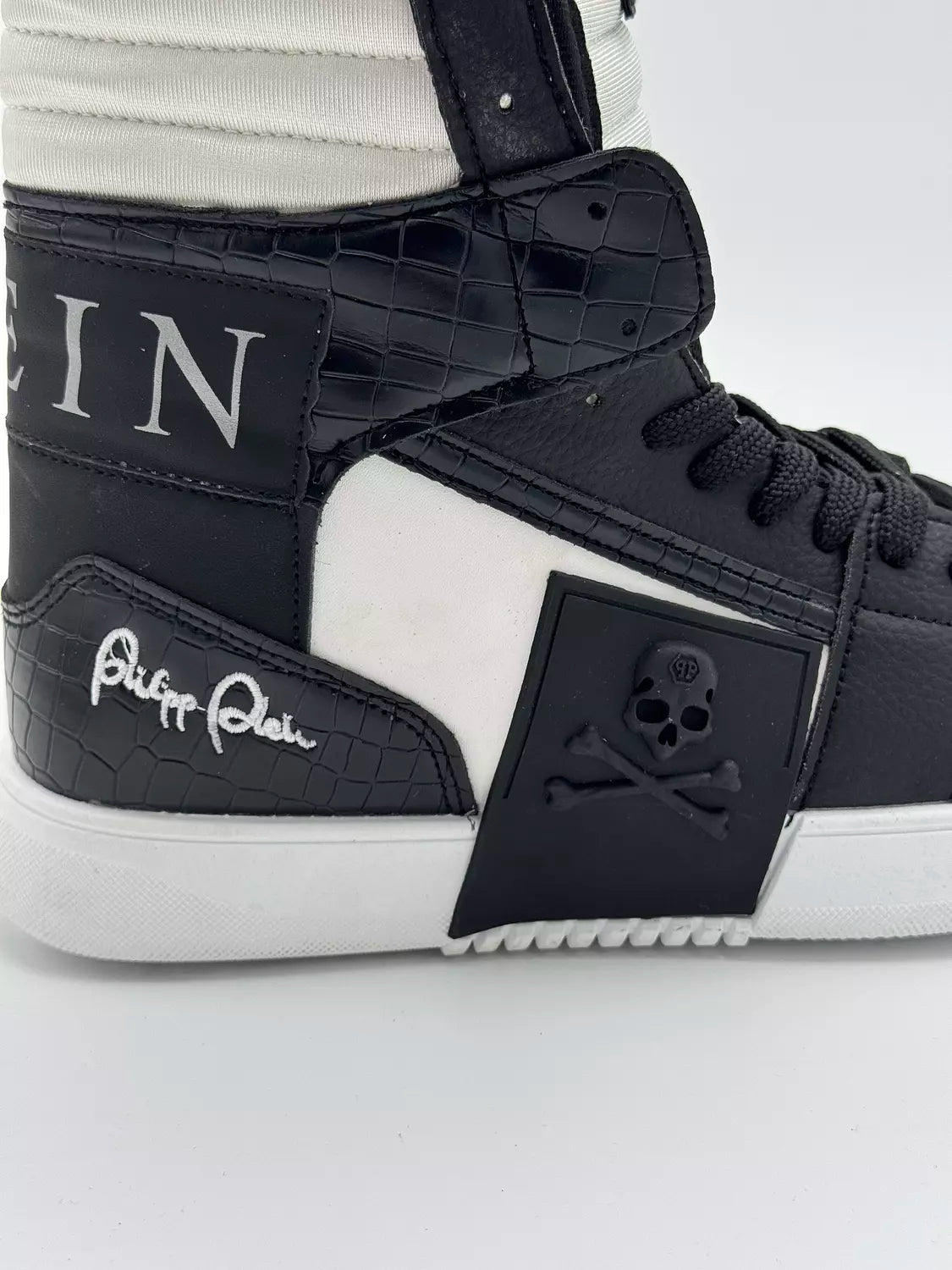 Philipp Plein Phantom Kick$ hi-top "BxW"