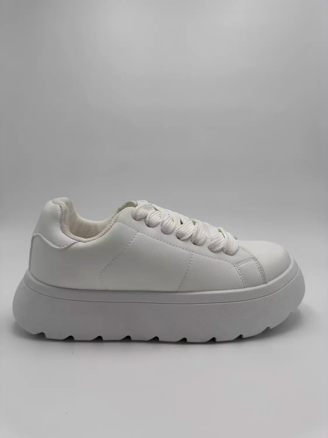 Zara chunky platform white