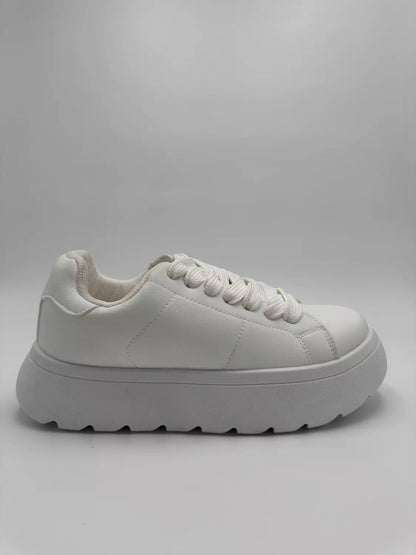 Zara chunky platform white