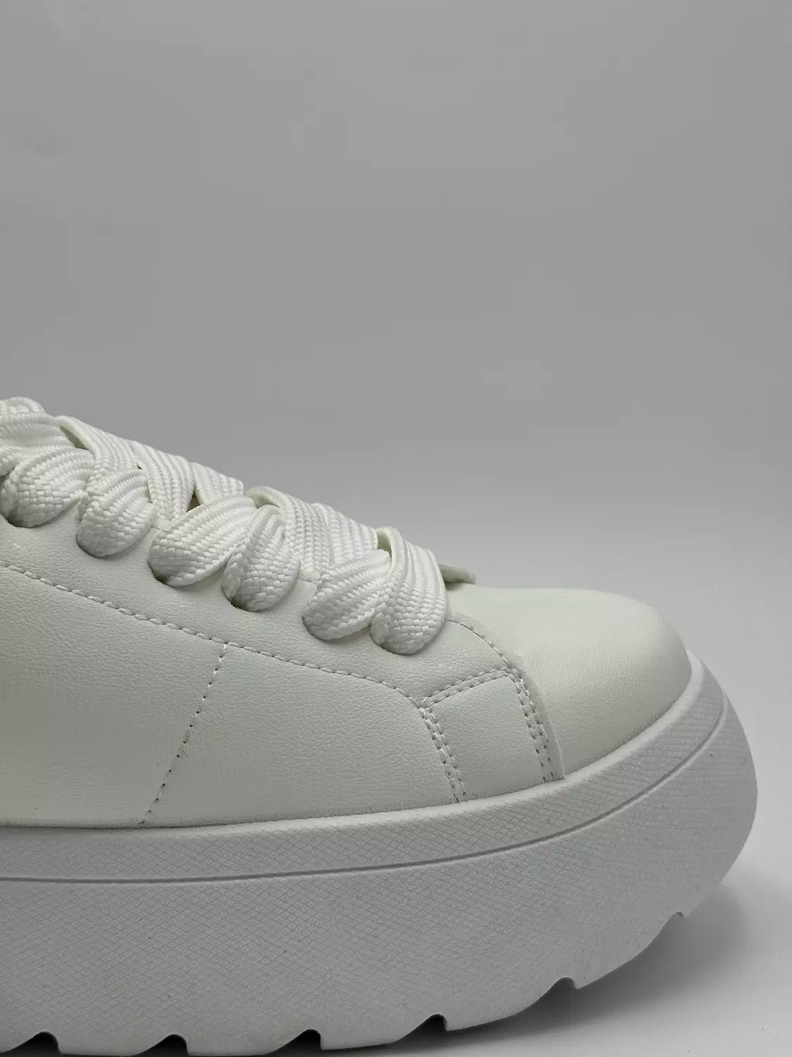 Zara chunky platform white