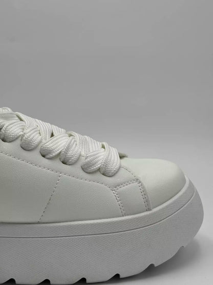 Zara chunky platform white